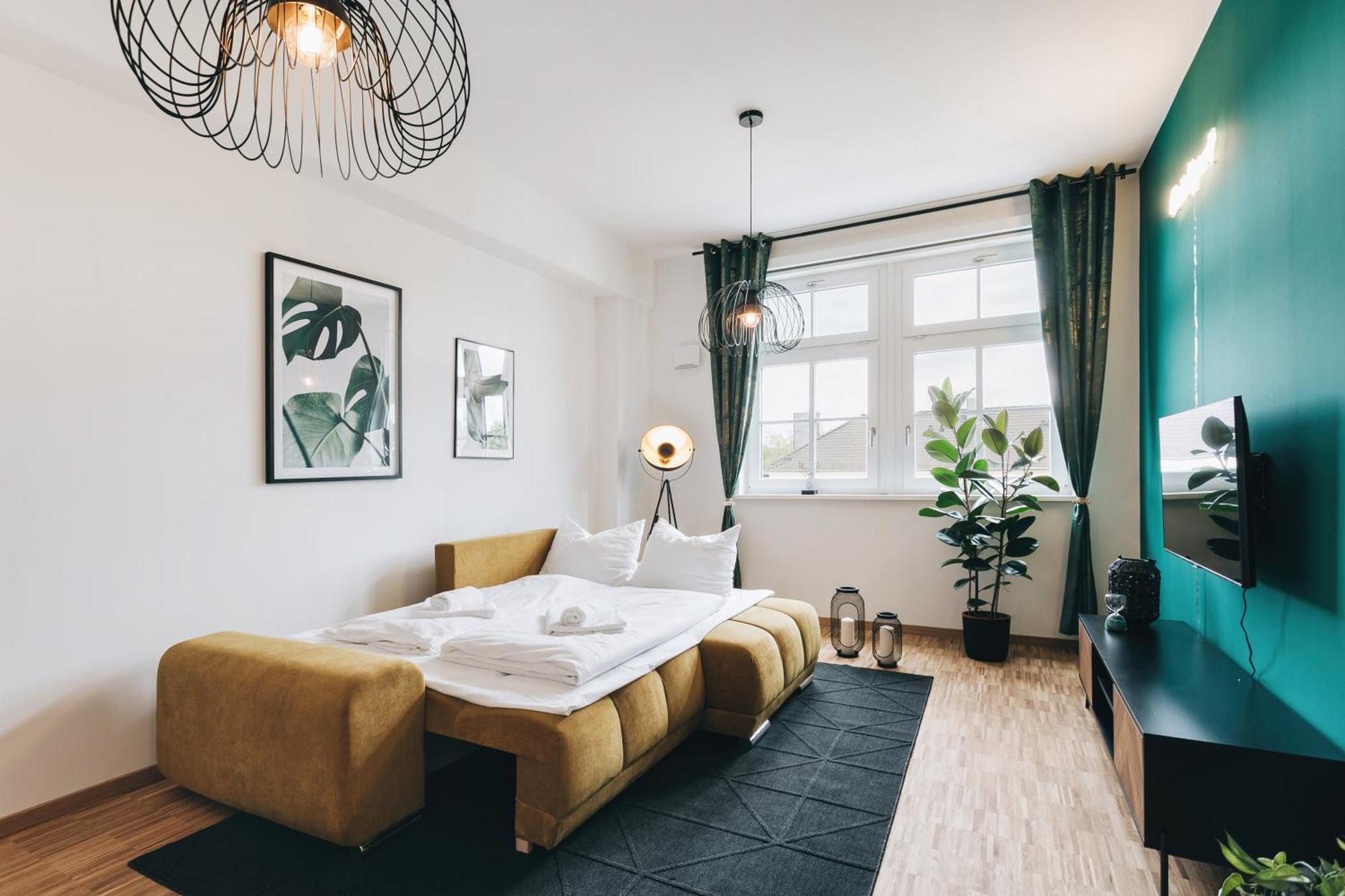 Oasis Appart - Wohnen In Dresden - Netflix - Tiefgarage - Dachterrasse Rum bild