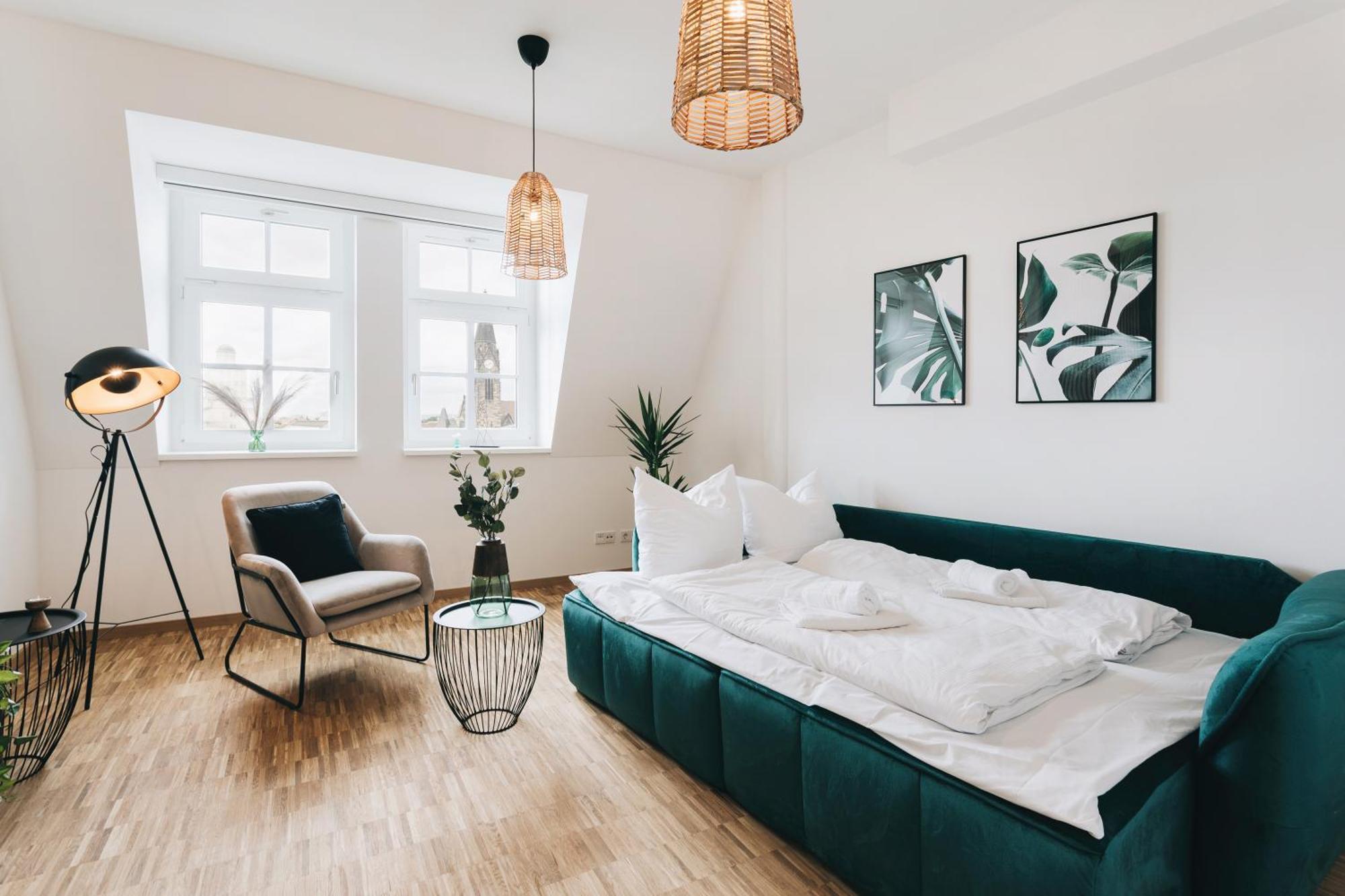 Oasis Appart - Wohnen In Dresden - Netflix - Tiefgarage - Dachterrasse Rum bild