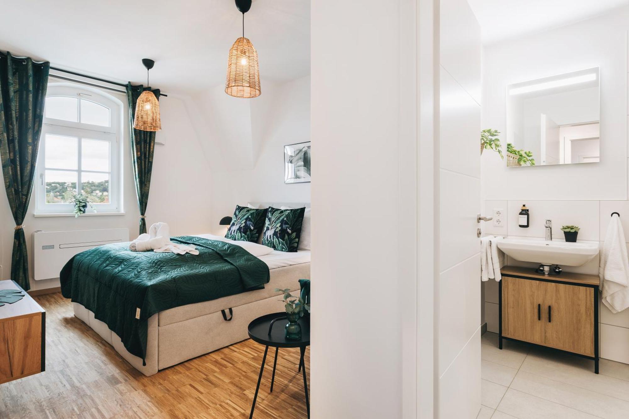 Oasis Appart - Wohnen In Dresden - Netflix - Tiefgarage - Dachterrasse Exteriör bild